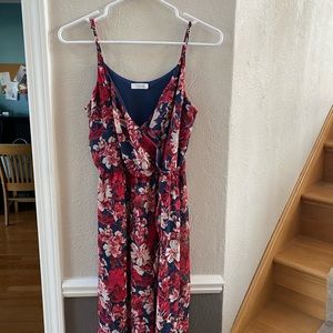 High low floral maxi dress